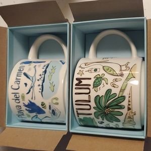 Starbucks Tulum & Playa Del Carmen Been There Series Mugs